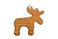 Produktbild: mitienda Christbaumschmuck Christbaumschmuck aus Holz Elch, Geschenkanhänger