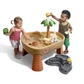 Produktbild: Step2 Dino Dig Sand & Wassertisch mit Dinosaurier & Jungle | Wasserspieltisch für Kinder mit 7-teiligem Zubehör Set | Wasserspielzeug/Sandtisch für den Garten