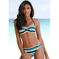 Produktbild: Bandeau-Bikini VENICE BEACH, Damen, Gr. 34, Cup A, bunt (marine, gelb, gestreift), Polyamid, gestreift, Bikini-Sets, mit Streifen