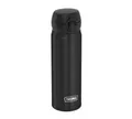 Produktbild: THERMOS ULTRALIGHT BOTTLE 0,50 l, charcoal black mat, Thermosflasche aus Edelstahl, 10 heiß / 20 h kalt, absolut dicht für Wasser, Tee, stille Getränke