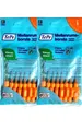 Produktbild: 2x TePe Original Interdentalbürsten - 0,45mm orange 2x 8 Zahnzwischenraumbürsten