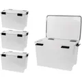 Produktbild: Kreher 4 x Box mit Dichtung 70 Liter Volumen - Transparent