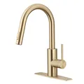 Produktbild: KRAUS Oletto Pull-Down-Einhand-Küchenarmatur mit QuickDock Top Mount Installation Montage Montage in Spot Free Antik Champagner Bronze, KPF-2620SFACB