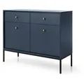 Produktbild: Masseno Kommode, Blau, Holzwerkstoff, 2 Schubladen, 104x83x39 cm, Wohnzimmer, Kommoden & Sideboards, Kommoden