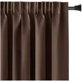 Produktbild: AmeliaHome Gardine Gardine Vorhang Einfarbig Verdunklungsvorhang Aufhängung Pleat (1 St), Kräuselband, verdunkelnd braun 140 cm x 245 cm
