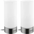Produktbild: Tischlampe 2er Set Nachttischlampe Design Tischleuchte Touch 3 Helligkeitsstufen Wohnzimmerlampe Leuchte 2er Set Lumo - Monzana
