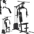 Produktbild: ArtSport Kraftstation ProfiGym 2000 mit Latzug- & Butterflystange, Seilzug & Beinstrecker - 9 Gewichte mit 40kg - Multistation Krafttraining Zuhause