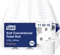 Produktbild: TORK Toilettenpapier T4-System Kleinrollen ToilettPapier weich 3-lag T4 110316 Anzahl der Lagen: 3 lagig 72St.