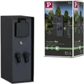 Produktbild: Paulmann Plug & Shine Steckdosensäule Rio Dämmerungssensor - Grau/Schwarz
