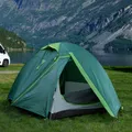 Produktbild: Trekkingzelt Kuppelzelt Campingzelt mit Reparaturset Moskitonetz 2 Personen grün