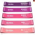 Produktbild: Gritin Fitnessbänder [5er Set] Widerstandsbänder mit 5 Stufen, 100% Latex F