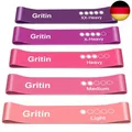 Produktbild: Gritin Fitnessbänder [5er Set] Widerstandsbänder mit 5 Stufen, 100% Latex F