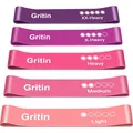 Produktbild: Fitnessbänder Set 5 Widerstandsstufen Latex Yoga Krafttraining Gymnastikband