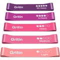 Produktbild: Fitnessbänder Widerstandsbänder Set 5 Stufen Latex Gymnastik Yoga Kraft Training
