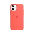 Produktbild: Apple iPhone 12 Mini Silikon Case mit MagSafe - Zitruspink MHKP3ZM/A