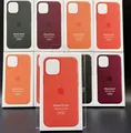 Produktbild: Original Apple Silikon Case MagSafe iPhone 12 mini grün-zitrus pink-lila-orange