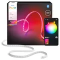 Produktbild: Philips Hue Flux 10m LED-Lightstrip, 1200 lm Lichtband, flexible Innenbeleuchtung, Chromasync™-Farbmischung, RGBWWIC, LED Streifen zuschneidbar, erweiterbar, wiederverwendbar, App- und Sprachsteuerung
