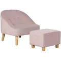 Produktbild: Homcom Kindersessel,, Rosa, Holz, 51x50x51 cm, Kinder- & Jugendzimmer, Kindermöbel, Kindersitzmöbel & -tische, Kindersessel & -sofas