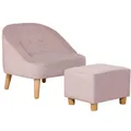 Produktbild: HOMCOM Kindersofa-Set Eukalyptusholz, Schaumstoff, Holländischer Samt, PP