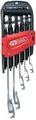 Produktbild: KS Tools 503.4661 GEARplus Ratschenringmaulschlüssel-Satz, umschaltbar, 5-tlg 8-19mm Satin-chrom
