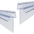 Produktbild: WITEN&NOCK 2er Set 50cm Duschdichtungen mit extra verlängerter Lippe Ersatzdichtung für Duschkabine Badewanneaufsatz Wasserabweiser Dichtungsprofile Duschtür Dichtung Gerade Glasstärke 8 mm