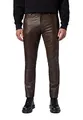Produktbild: RICANO Slim Fit, Herren Lederhose/Lederjeans (Regular Waist), echtes Lamm Leder (as3, Numeric, Numeric_32, Regular, Regular, Braun)