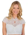 Produktbild: Stockerpoint Dirndlbluse Daisy I Größe 32-48 I Damen Bluse in elegantem Design mit Spitze & Tropfenausschnitt I Bequem & pflegeleicht I Perfekt für Trachten & Festlichkeiten