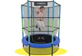 Produktbild: Kinetic Sports Gartentrampolin JUMPER 140, Ø 140 cm, Gummiseil Fun Jumper mit Sicherheitsnetz, Schutzpolster