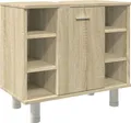 Produktbild: vidaXL Badezimmerschrank Sonoma-Eiche 60x32x53,5 cm Holzwerkstoff