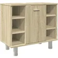 Produktbild: vidaXL Badezimmerschrank Sonoma-Eiche 60x32x53,5 cm Holzwerkstoff