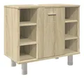 Produktbild: vidaXL Badezimmer-Set Badezimmerschrank Sonoma-Eiche 60x32x53,5 cm Holzwerkstoff, (1-St)