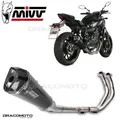 Produktbild: Komplette Aupuff YAMAHA MT-07 2022 2023 MIVV Delta Race Schwarz Hoch
