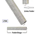 Produktbild: 1 Stück Torsionsfeder L704 / L24 für Hörmann Garagentor Garagentorfeder Torfeder