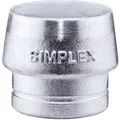 Produktbild: HALDER SIMPLEX Ersatzeinsatz Weichmetall silber 60mm