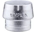 Produktbild: Gummihammer HALDER SIMPLEX Ersatzeinsatz Weichmetall silber 60mm