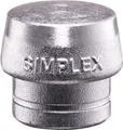 Produktbild: Halder SIMPLEX Schonhammerkopf Kopf-Ø 60mm 3209.060 Weichmetall, silber, hart  l