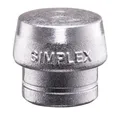 Produktbild: Halder Schonhammerkopf SIMPLEX Kopf-Ø 60mm Weichmetall silber hart 3209.060