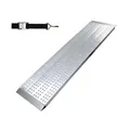 Produktbild: TRUTZHOLM Alu Auffahrrampe 200 cm lang 28 bis 70 cm breit Traglast 270 bis 540 kg grau perforiert Verladerampe (56 cm breit)