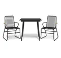 Produktbild: vidaXL, 3-tlg. Gartengarnitur Schwarz PVC Rattan
