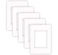 Produktbild: nielsen Conservation Passepartout Karton 1,5 mm | 5er Set | Außenformat 21x29,7 cm (DIN A4) für Bildformat 13x18 cm | Reinweiß (hellweiß) | glatte Oberfläche