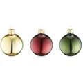 Produktbild: Weihnachtskugel Set  20er   , mehrfarbig , Glas,Aluminium Ø: 6