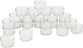 Produktbild: VBS XXL 24 Teelichtgläser flach 4,5x2,5cm Teelicht Gläser Kerze