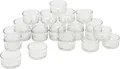 Produktbild: VBS XXL 24 Teelichtgläser flach 4,5x2,5cm Teelicht Gläser Kerze