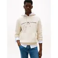Produktbild: Tommy Hilfiger Kapuzensweatshirt TOMMY LOGO unifarben, casual, regular fit, Baumwollmix, Kapuze braun M (48)