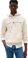 Produktbild: Tommy Hilfiger Herren Hoodie Tommy Logo mit Kapuze, Beige (Heathered Oatmilk), M