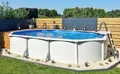 Produktbild: Planet Pool Stahlwandpool 7,30x3,75x1,20m Komplettset Stahlwandbecken Oval Pool