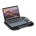 Produktbild: Relaxdays Kniekissen Laptop, Handpolster, Handy-Ablage, Knietablett ergonomisch, für Tablet 11 Zoll, Kunststoff, schwarz, 5,5 x 44 x 32 cm