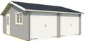 Produktbild: LASITA MAJA Garage Falkland (Set, Für 2 Fahrzeuge geeignet), Garage + 2 Holztoren