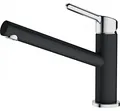 Produktbild: FRANKE Armatur ORBIT in CHROM-ONYX mit Festauslauf / Küchenarmatur / Einhebel...