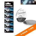 Produktbild: 5 x CR1620 Camelion Lithium 3V Knopfzelle Batterie Blister DL1620 ø16x2,0mm